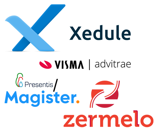 Zermelo narrowcasting of magister of xedule narrowcasting tonen van roosterwijzigingen