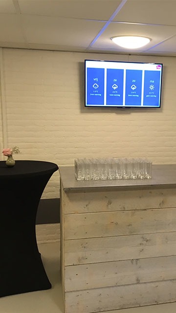 narrowcasting informatieschermen siza vossenhol zorg en welzijn