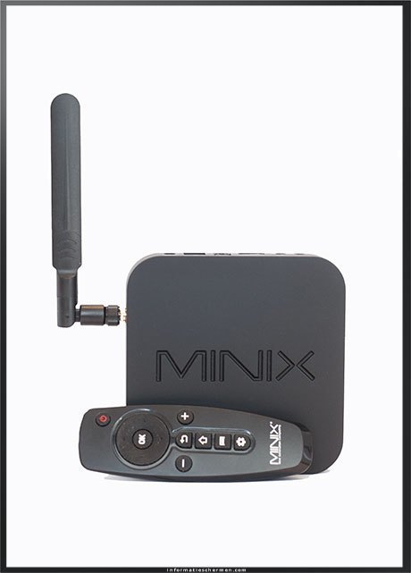 minix mediaspeler en afstandbediening